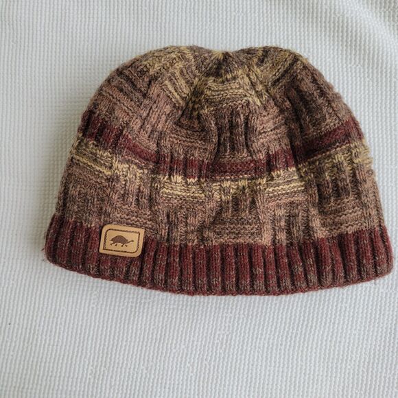 TURTLEFUR Lambs Wool Blend Beanie Skull Cap Hat Fleece Lined Neutral - Picture 1 of 5